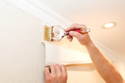 Pose de papier peint à Entrechaux — revêtements muraux et toiles de verre